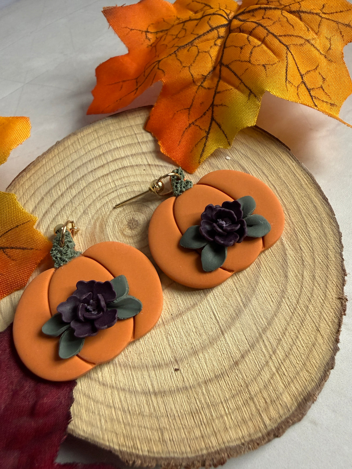 Pumpkin Blossom Earrings