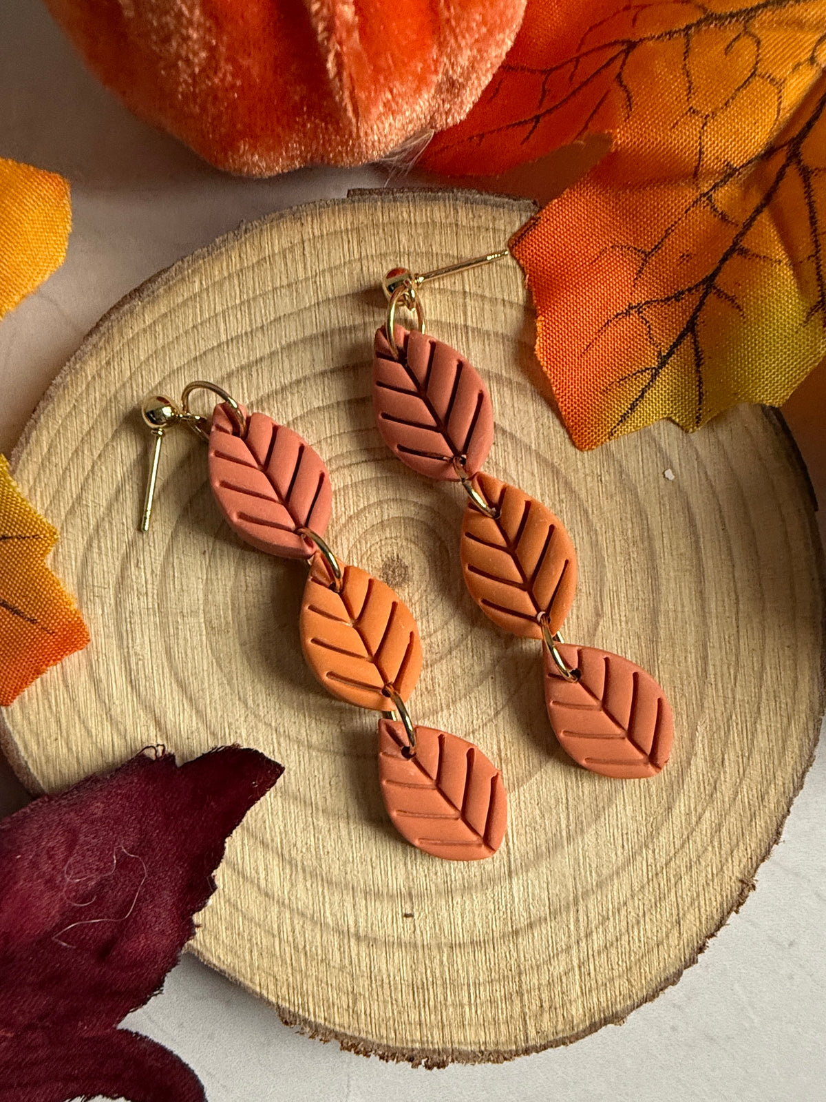 The Leaf Drop Earrings