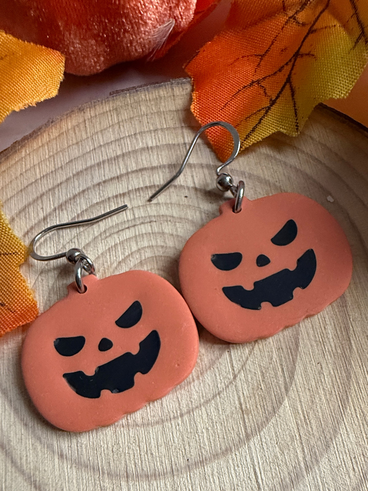 The Grumpy Pumpkin Earrings