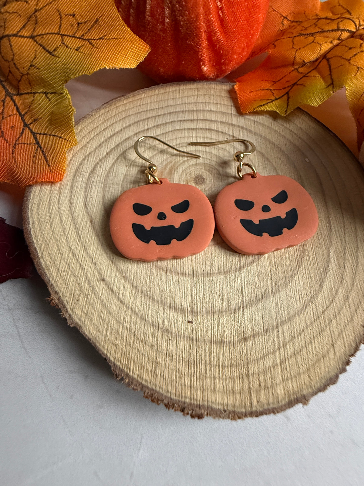 The Grumpy Pumpkin Earrings