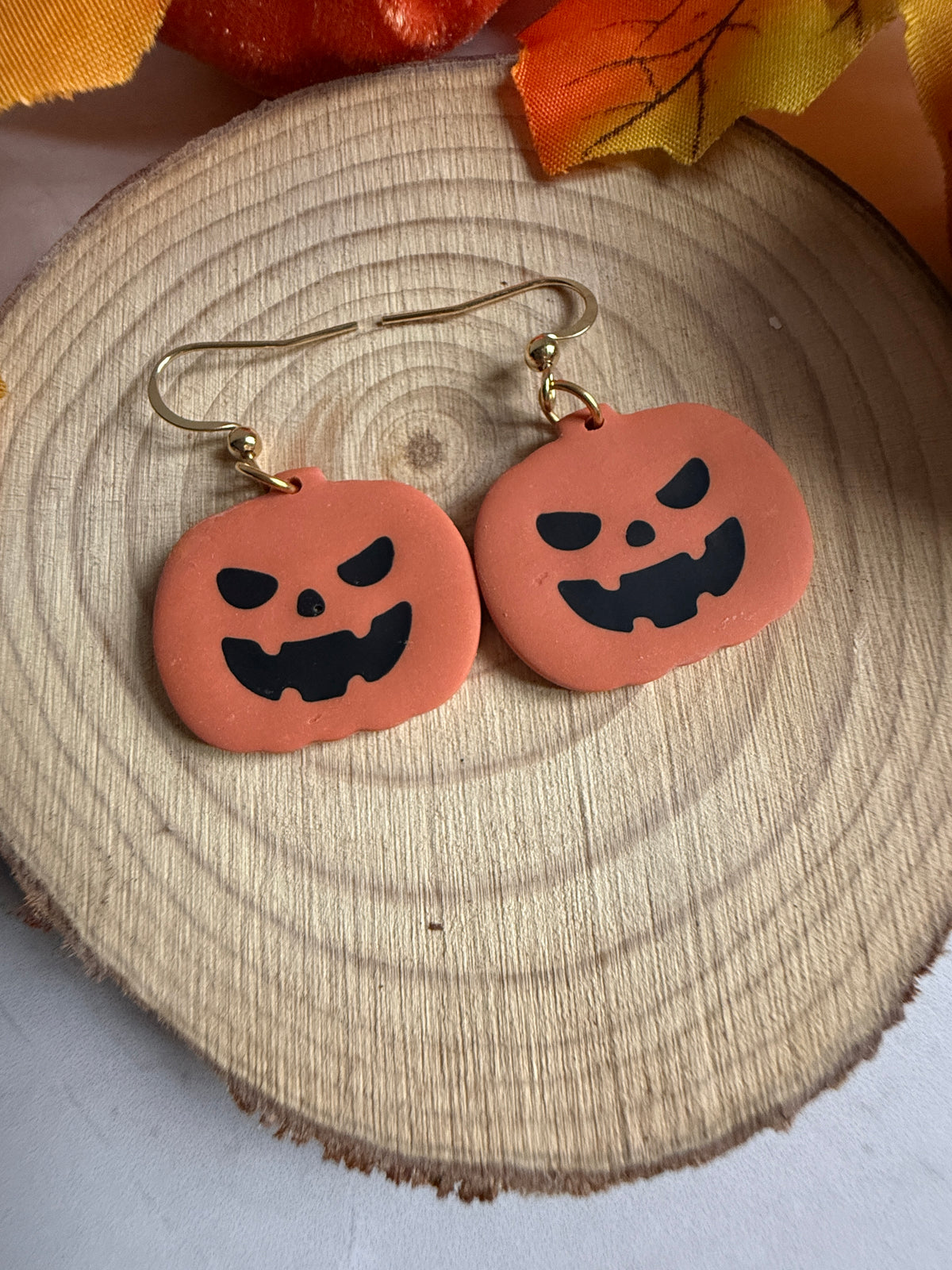 The Grumpy Pumpkin Earrings