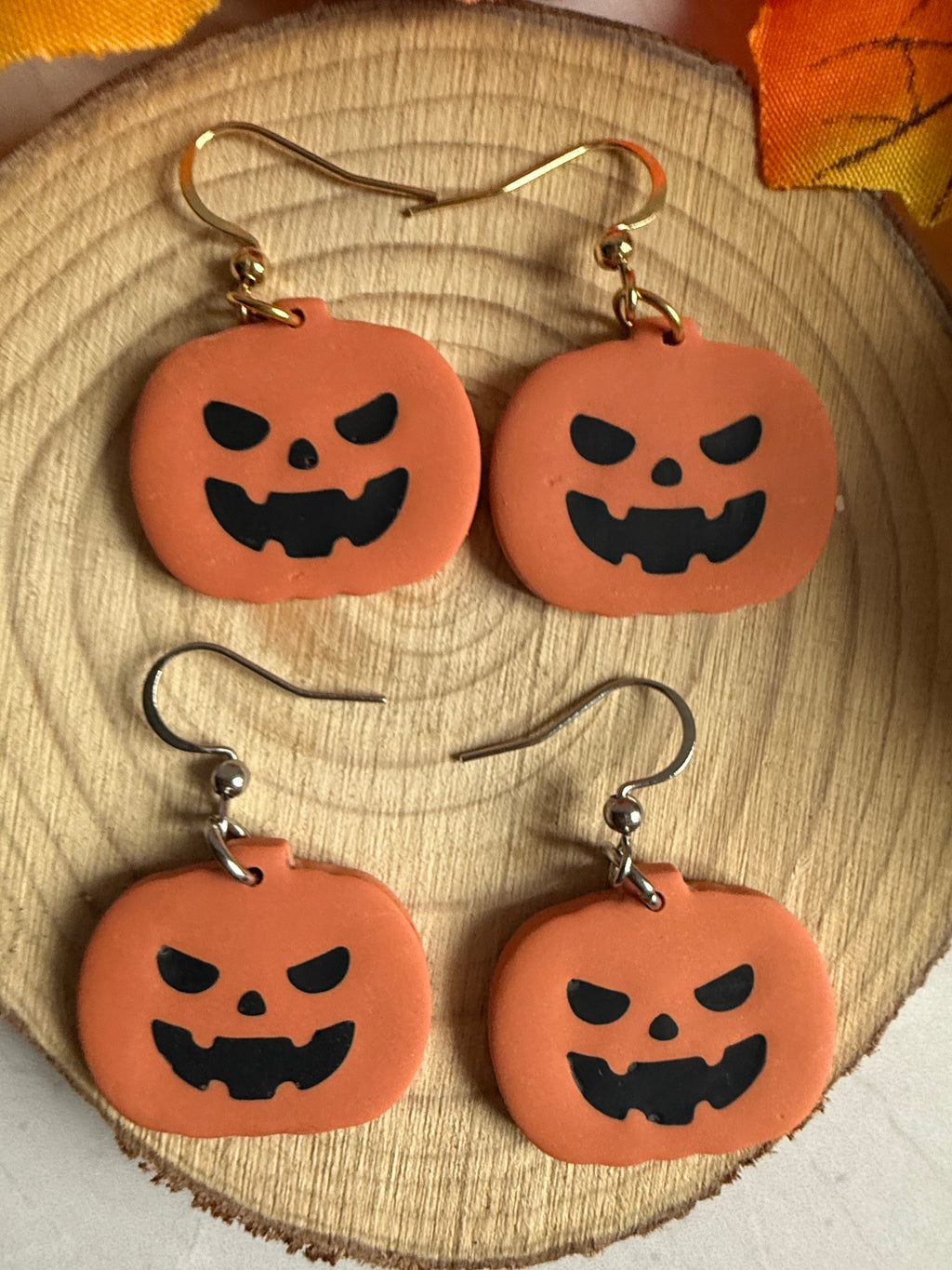 The Grumpy Pumpkin Earrings