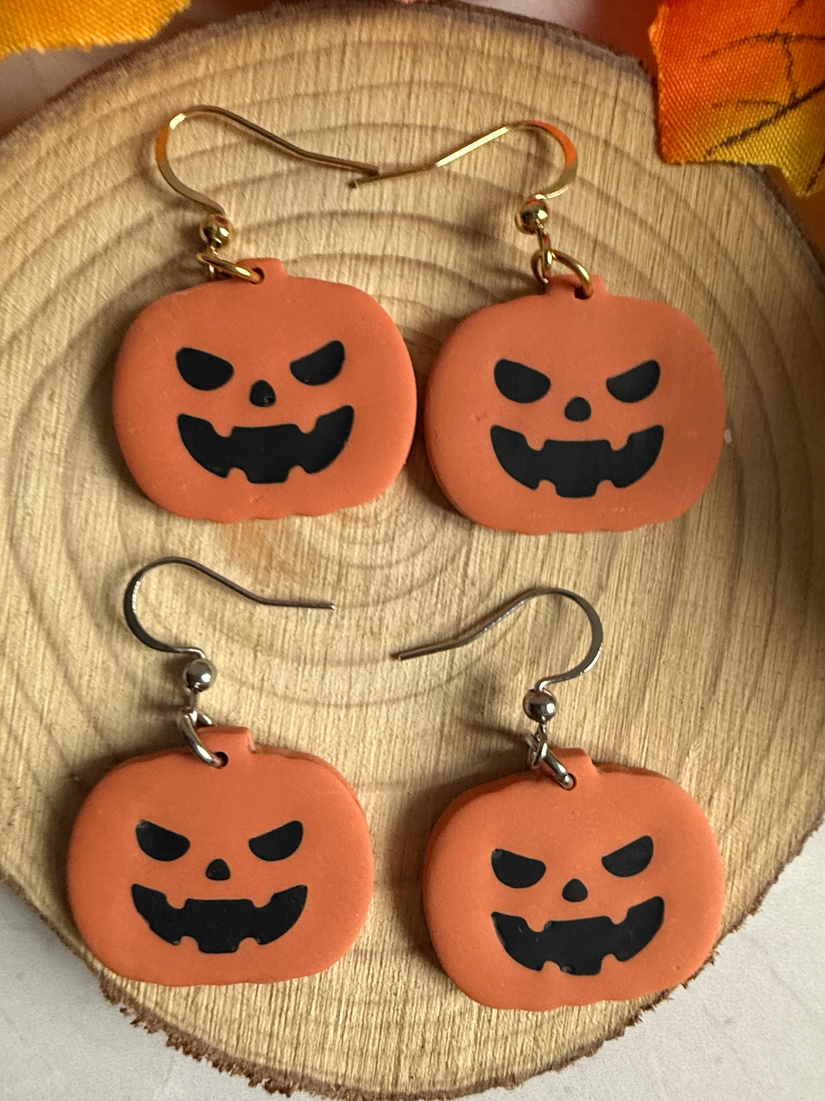 The Grumpy Pumpkin Earrings