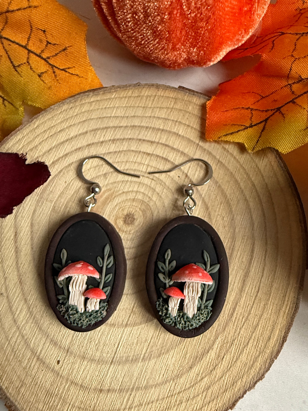 Mushroom Garden Earrings