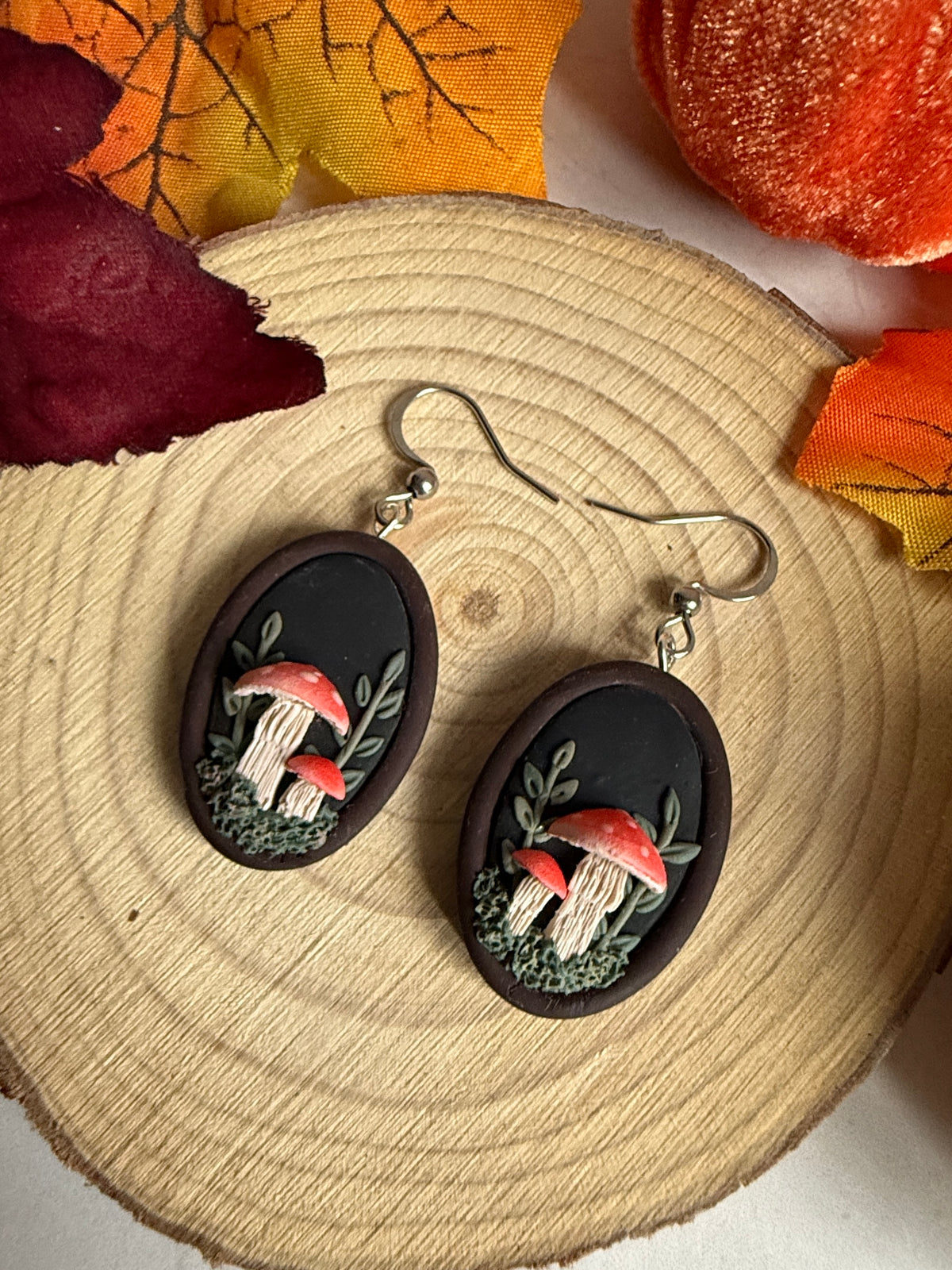 Mushroom Garden Earrings