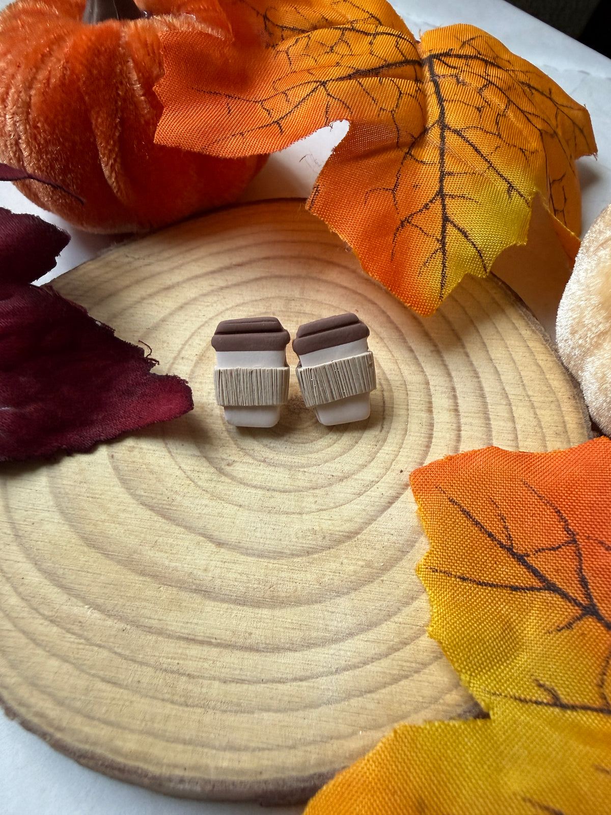 Coffee Lover Stud Earrings
