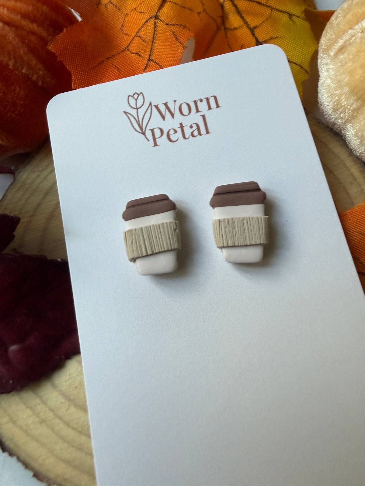 Coffee Lover Stud Earrings