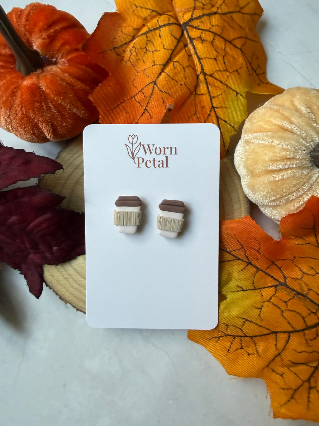 Coffee Lover Stud Earrings