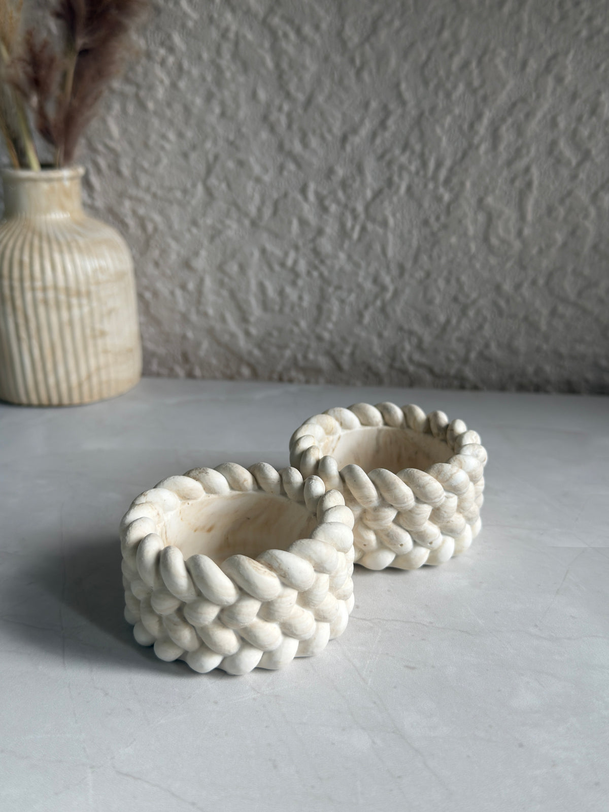 Willow Knot Tealight holders -  Set of 2